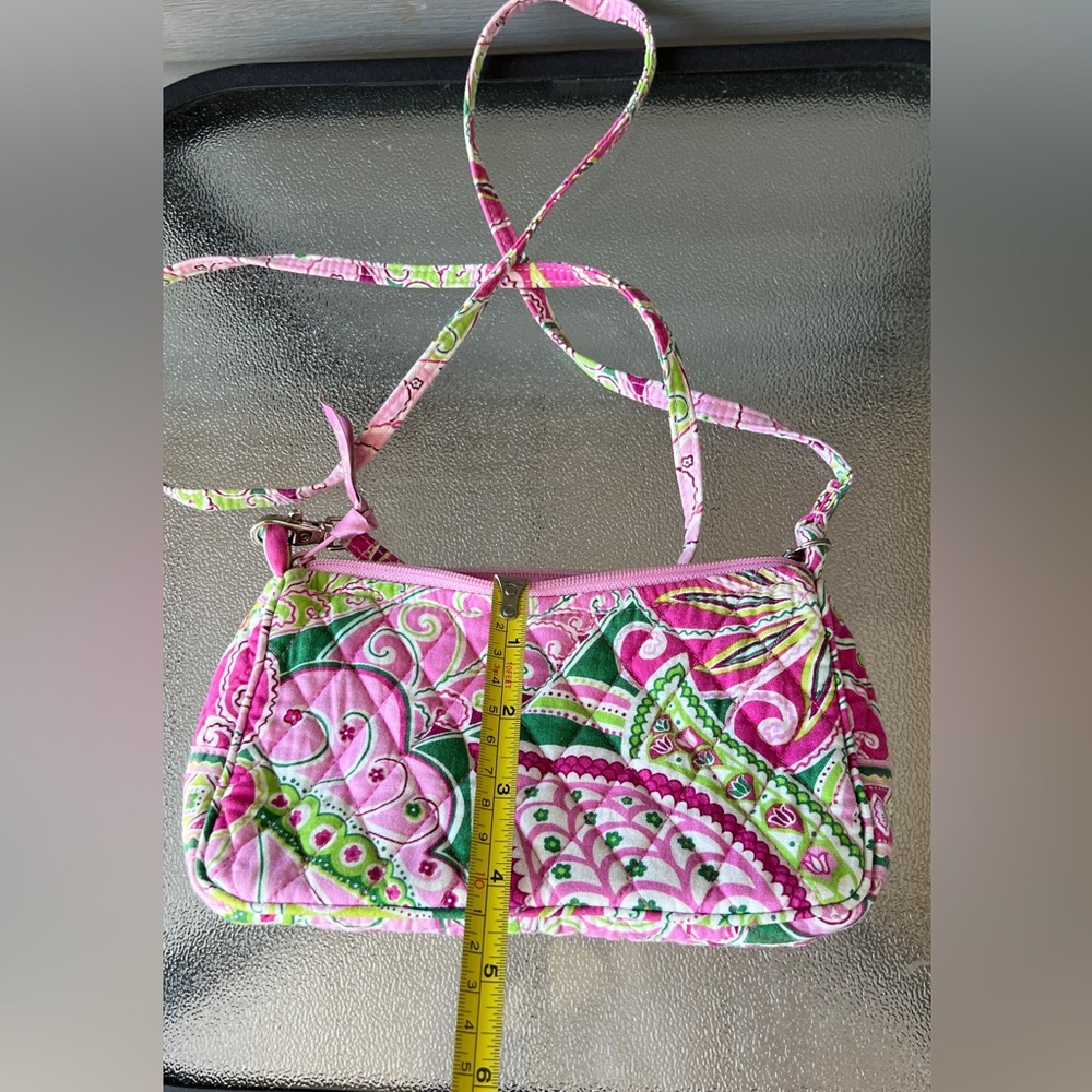 Vera Bradley Pink Small Crossbody Purse With Coin Pouch. - Picture 8 of 10